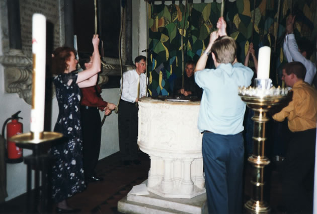 Bell ringers at St Nicholas Church