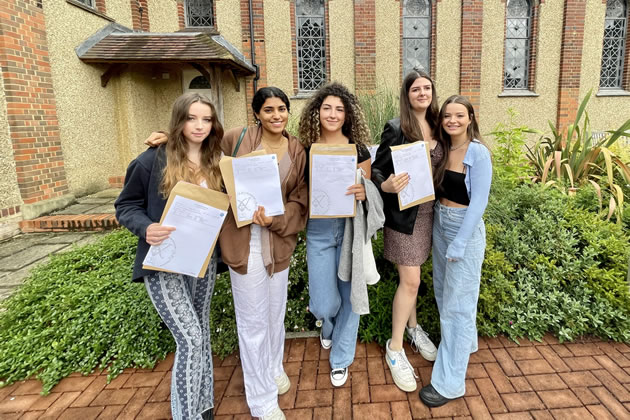 St. Augustine's sixth formers show off their grades