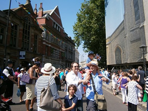Olympic Torch party in Fulham