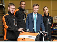 Greg Hands with TNT Postmen in Fulham