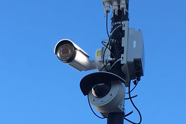 An ANPR camera installed in Broughton Road