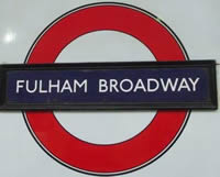 Fulham Broadway sign