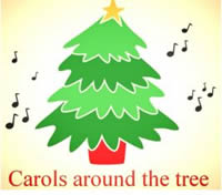 Carols aorund the tree at St Peter's Church Fulham