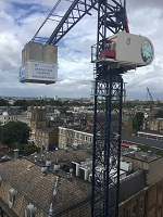 Crane over Chelsea and Westminster Hospital