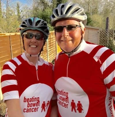 Peter and Charlotte Dawson, taking on the RideLondon100 Challenge