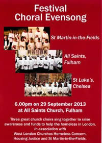 Festival of Choral Evensong, All Saints Fulham