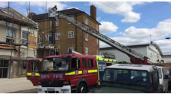 Fire in Fulham on June 11