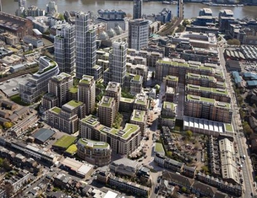 CGI of the redeveloped Fulham Gasworks