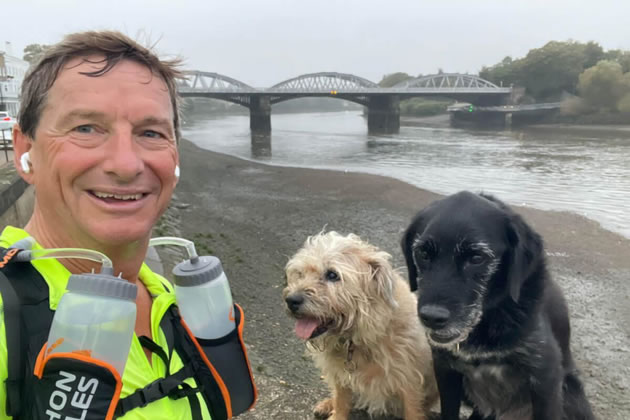 Jeremy Maddocks on a practice run along the Thames