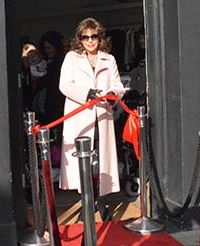 Joan Collins Opens Shooting Star Chase Shop in Fulham