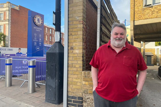Keith Watson, has lived near Chelsea's Stamford Bridge for years 