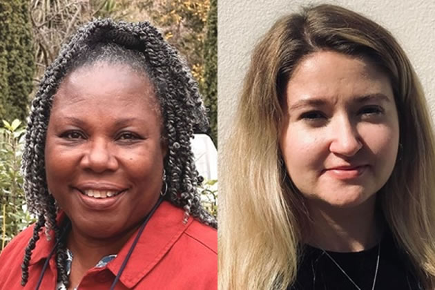 Lillie ward councillors. L to R: Sharon Holder (Lab) and Lydia Paynter (Lab) 