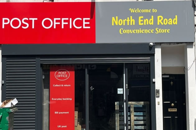 The new Post Office on North End Road 