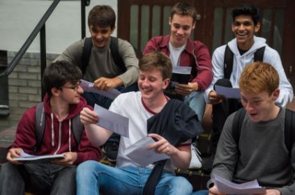 Students at London Oratory School Celebrate A Level results