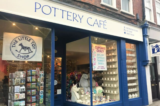 The Pottery Cafe on Fulham Road 
