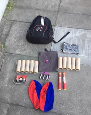 Pyrotechnics found by police in and around Stamford Bridge
