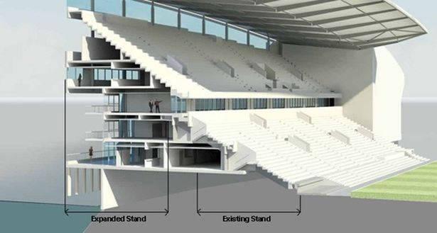 Fulham's Riverside Stand design