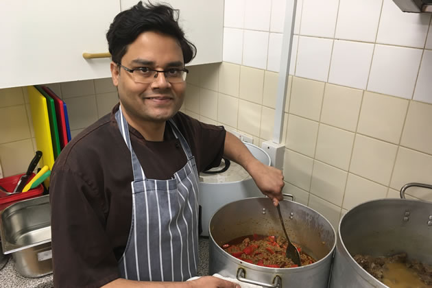 Riyadh Chowdhury is a furloughed chef who has been cooking thousands of meals for people in Fulham
