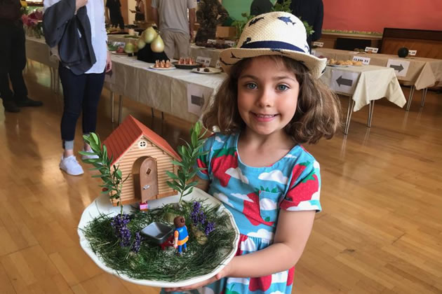 Sophie Willows picked up the Junior prize for her ‘garden on a plate’ entry