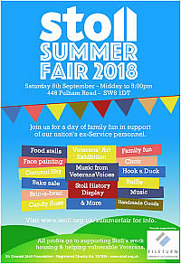 Poster for Stoll Summer Fair in Fulham