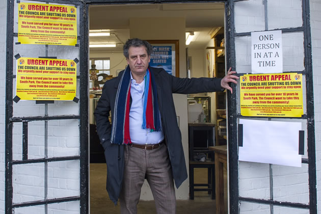 Teo Catino is the owner of Paggs Cafe in South Park, Fulham. He is pictured here at the now-closed premises