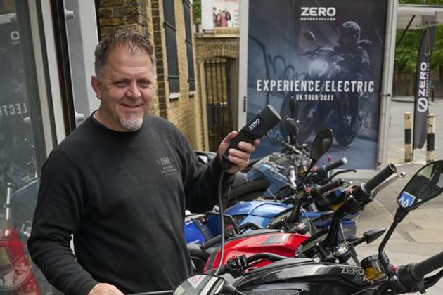 Zero motorcycles UK country manager Dale Robinson