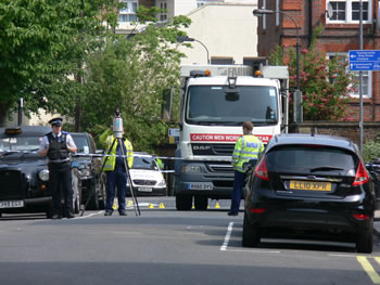 hammersmith crash scene