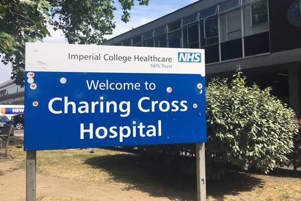 Fewer Covid patients in critical care wards at Charing Cross 