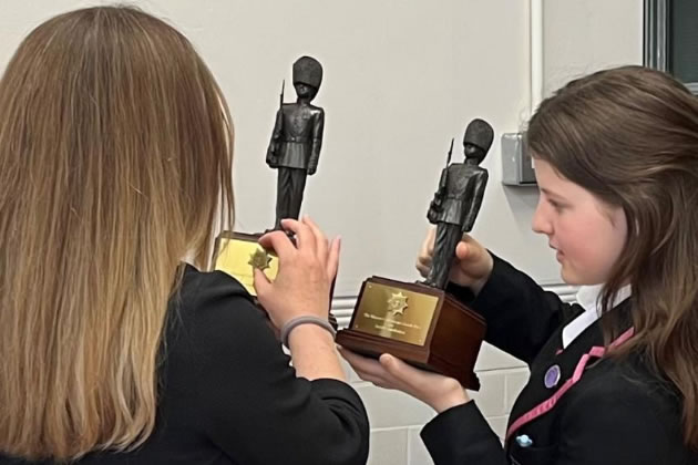 Coldstream Guards Hands Out Awards to Young People