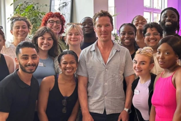 Benedict Cumberbatch with the next generation at LAMDA 