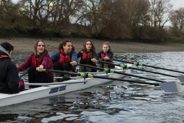 Young members of Fulham Reach Boat Club