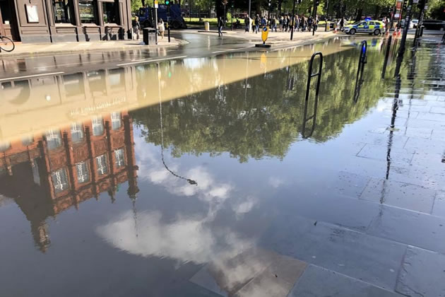 Flooding in Goldhawk Road