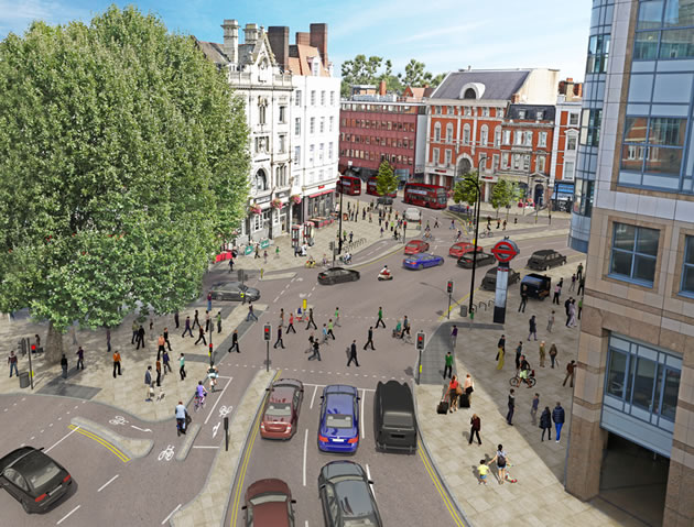 New Plan to Make Hammersmith Gyratory Safe for Cyclists 