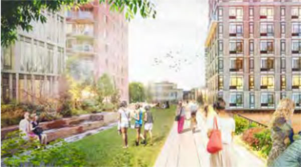 The 'Hammersmith Highline' could create a new walkway through the area