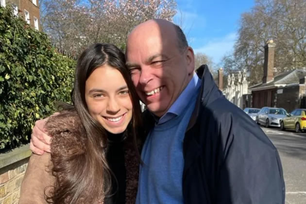 Hannah with her father Mike Lynch