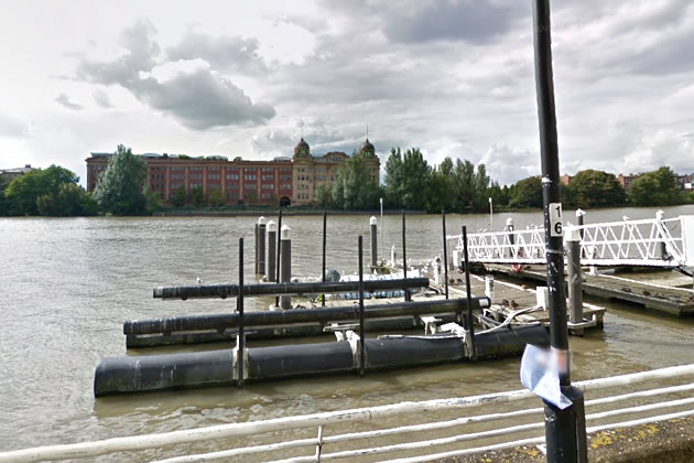 Harrods Depository from Fulham Reach