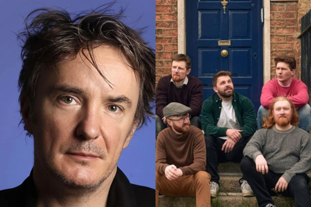 Left: Dylan Moran. Right: Some One's Sons