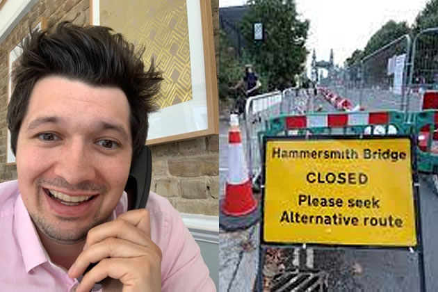 Phil Coombes 'the Hammersmith Terrier' on the phone to the council 