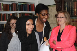 Girls and St. Augustine's celebrate their results 